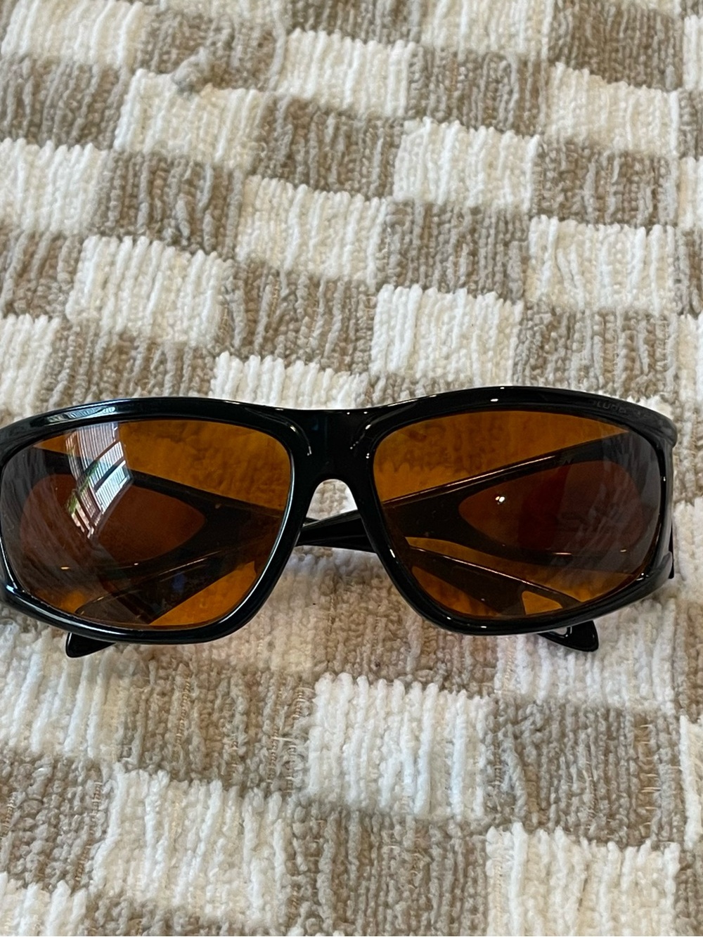 Blublocker Viper Black Frame Sunglasses with Amber Lenses